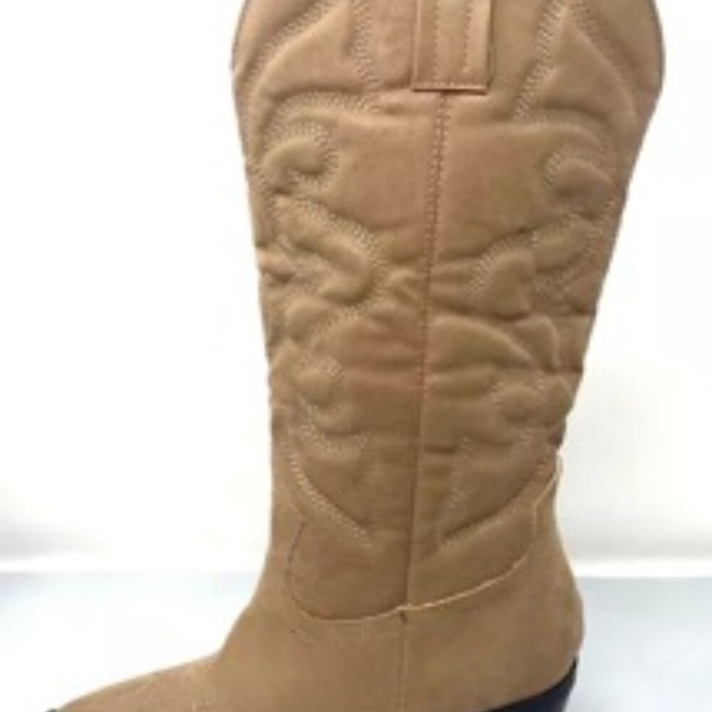 Bamboo Mindful Western Cowgirl Tall Women's Boot Taupe/Beige Size 6 - Picture 3 of 8